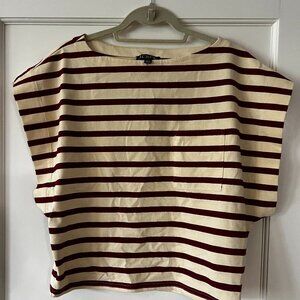 Red and White Striped Nautical Shirt NWOT